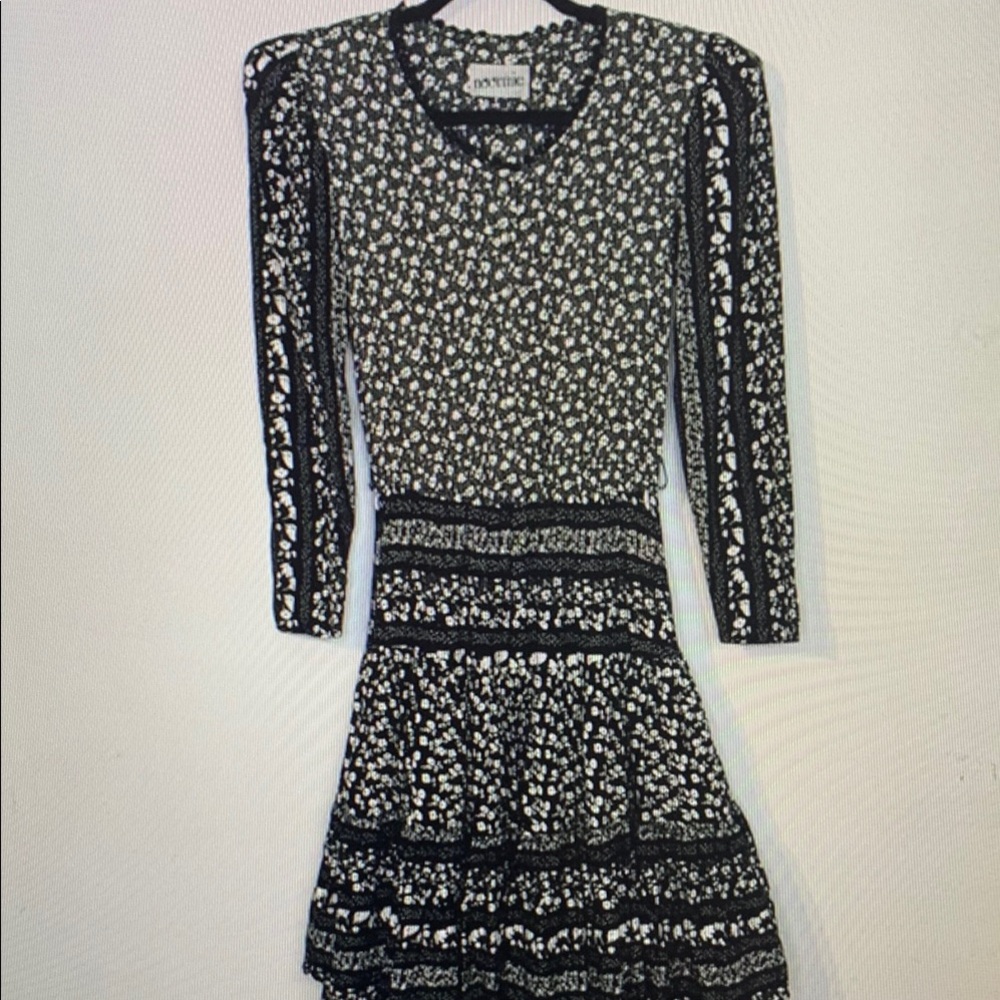 Women's Black and White Dress